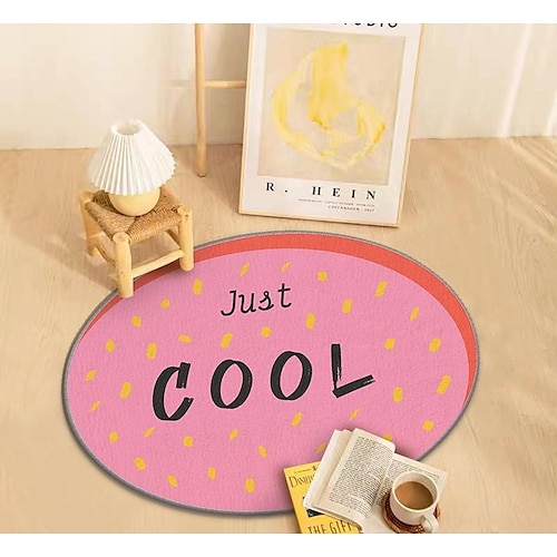

Imitation Cashmere Carpet Living Room Oval Bedroom Bay Window Bedside Floor Mat Bathroom Foot Mat