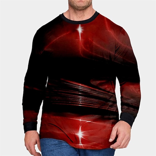 

Men's Plus Size T shirt Tee Big and Tall Graphic Prints Crew Neck Spring Fall Basic Designer Comfortable Big and Tall Outdoor Street Tops
