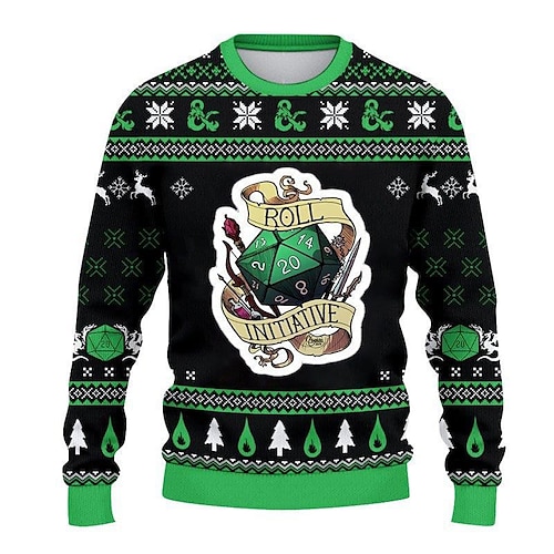 

Men's Sweatshirt Pullover Green Army Green Light Green Black Crew Neck Letter Graphic Prints Print Daily Sports Holiday 3D Print Basic Streetwear Casual Spring Fall Clothing Apparel World Cup