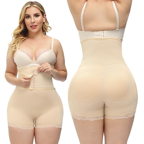 

Women's Underwear Shorts Shapewear Black color High Waist Fashion Shapewear Corsets Casual Daily Lace High Elasticity Short Tummy Control Plain S M L XL 2XL