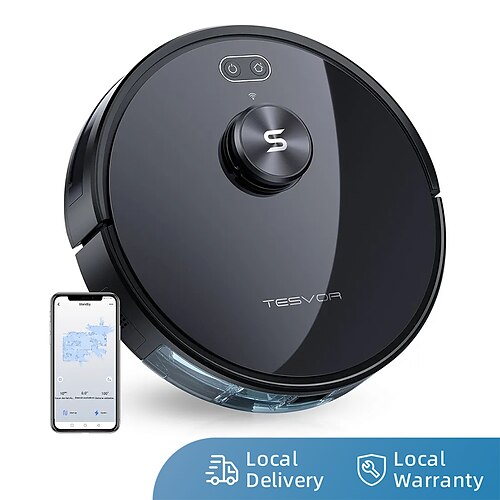 

Tesvor S6 Robot Vacuum. Tesvor S6 (S6) Laser Navigation 2700Pa Auto-Charging Robot Vacuum Cleaner Compatible with Alexa/App Ideal for Pet Hair & Dust Carpets & Hard Floors(5200mAh Battery)