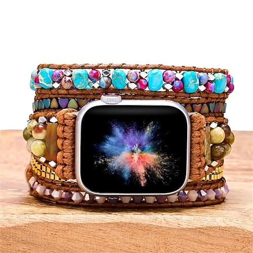 

1PC Smart Watch Band Compatible with Apple iWatch Apple Watch Ultra 49mm Series 8/7/6/5/4/3/2/1 / SE Handmade Braided Rope for iWatch Smartwatch Strap Wristband Fabric Breathable Braided Stainless