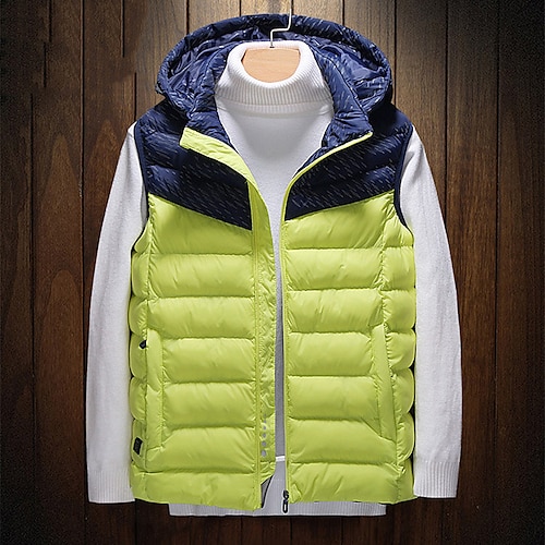 

Women's Vest Hoodie Jacket Warm Breathable Outdoor Daily Wear Vacation Going out Zipper Pocket Zipper Hoodie Casual Modern Comfortable Street Style Color Block Regular Fit Outerwear Sleeveless Winter