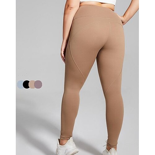 

Women's Plus Size Leggings Butt Lift High Waist No T-Line Tight Yoga Fitness Pilates Bottoms Spandex Winter Plus Size Sports Activewear High Elasticity