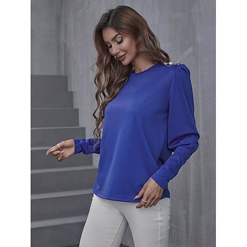 

women's long-sleeved round neck bottoming shirt female american hot girl spring new inner long-sleeved t-shirt slim round neck top