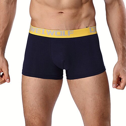 

Men's Sport Briefs Running Brief Bottoms Athletic Athleisure Winter Cotton Breathable Quick Dry Moisture Wicking Fitness Gym Workout Running Sportswear Activewear Dark Grey Sky Blue Dark Navy