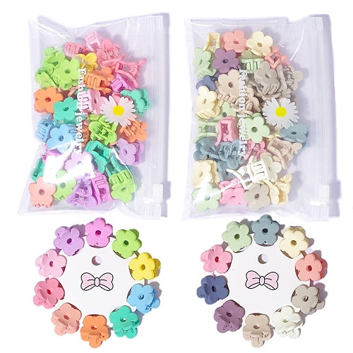 

20pcs Kids Girls' Sweet Daily Floral Mixed Color Hair Accessories Colorful / Rainbow