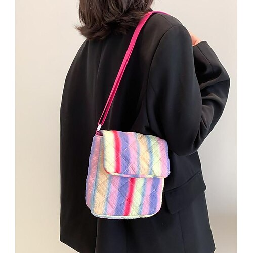 

Women's Girls' Crossbody Bag Polyester Shopping Daily Date Blue Pink Black