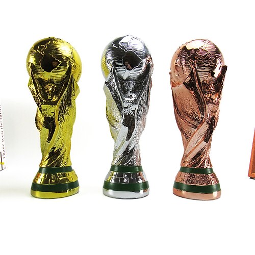 

World Cup Trophy 2022 Qatar Football Cup Titan Cup Electroplated Resin Decorative Ornaments