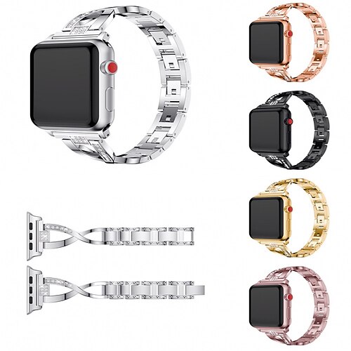 

1PC Smart Watch Band Compatible with Apple iWatch 38/40/41mm 42/44/45/49mm Metal Adjustable Breathable Quick Release Jewelry Bracelet for iWatch Smartwatch Strap Wristband for Series 8/7/6/5/4/3/2/1