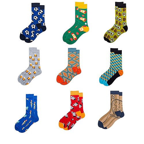 

Unisex Crew Socks Work Daily Holiday Plants Animal Patterned Flower Polyester Cotton Simple Casual Lolita Casual Cute Casual / Daily 1 Pair