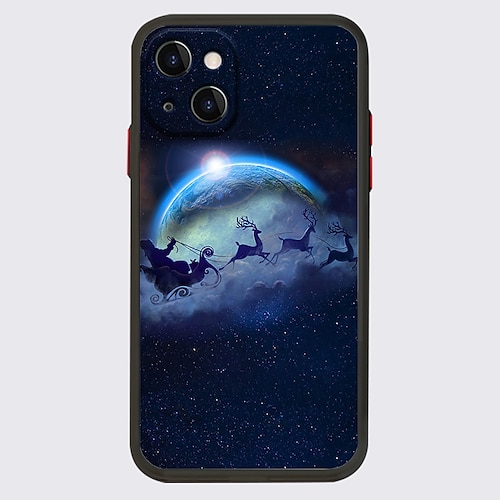 

Christmas Phone Case For Apple iPhone 14 Pro Max 13 12 11 Pro Max Mini X XR XS 8 7 Plus Unique Design Protective Case Transparent Pattern Dustproof Back Cover TPU