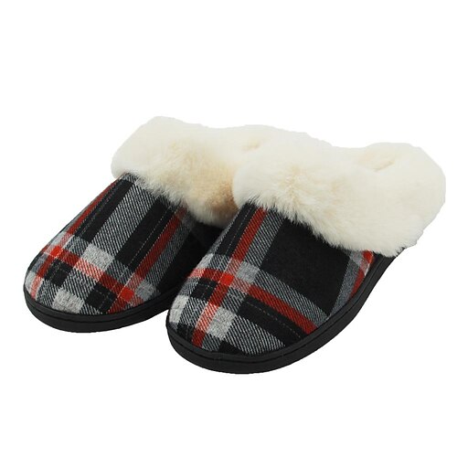 

Women Winter Home Slippers Rabbit, Warm House Fluffy Snowflakes Fleece Slippers with Anti- Skid Sole, Winter Shoes for Indoor, Outdoor