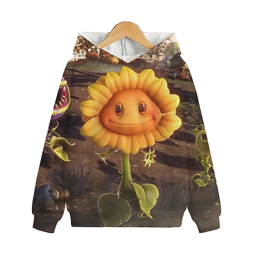 

Kids Boys Hoodie Pullover Graphic Floral Long Sleeve Pocket Children Top Outdoor Hoodie Fashion Cute Multicolor Winter 7-13 Years / Fall / Spring