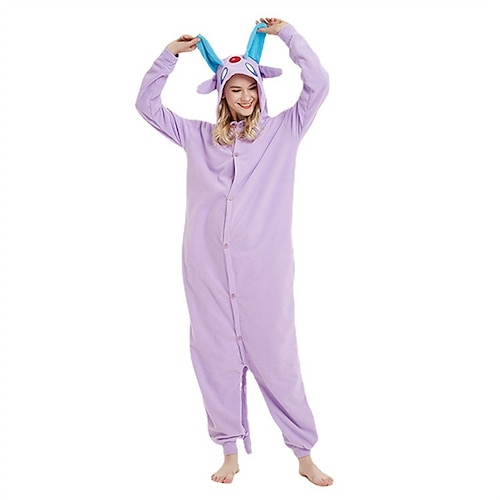 

Women's Winter Loungewear Kigurumi Pajamas Winter Onesies Jumpsuits Animal Cartoon Comfort Funny Soft Home Daily Vacation Cotton Warm Hoodie Long Sleeve Button Pocket Hoodie Fall Purple / Pjs / Sweet