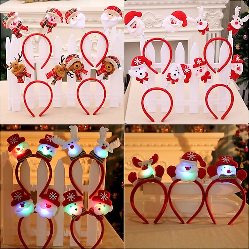 

1PC Christmas Xmas Gift HeadbandsCute Great Fun and Festive for Annual Holiday and Seasons Themes Christmas PartyChristmas Dinner Photos booth