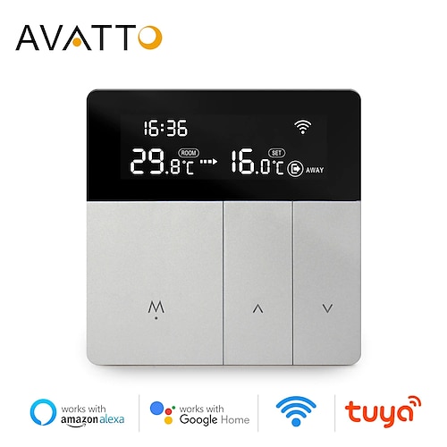 

AVATTO WiFi Smart Thermostat Temperature Controller,100-240 V Tuya APP Remote Control,Work with Alexa Google Home Yandex Alice