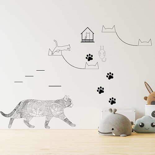 

Animals / Cartoon Wall Stickers Living Room / Kids Room kindergarten, Removable / Pre-pasted PVC Home Decoration Wall Decal 1pc