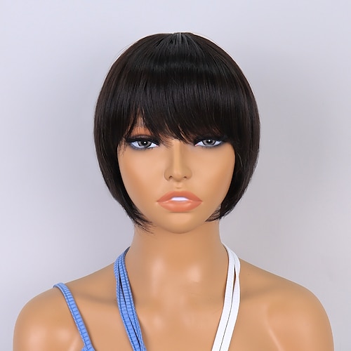 

Synthetic Wig Movie / TV Theme Costumes Straight Yaki Straight Short Bob Asymmetrical Wig 8 inch Silver grey Medium Golden Brown#10 Dark Brown / Dark Auburn Dark Brown / Medium Auburn Bright Purple