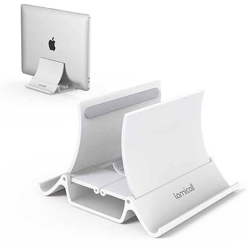 

Lamicall Vertical Laptop Stand Holder Gravity Self-Locking Storage Desktop Computer Dock Base Save Space Notebook Support for Desk Compatible with MacBook Air Pro Dell XPS HP