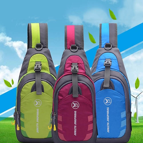 

Chest Bag Running Pack for Running Jogging Bike / Cycling Recreational Cycling Sports Bag Adjustable Waterproof Portable with Water Bottle Holder Nylon Lycra Spandex Men's Women's Running Bag Adults