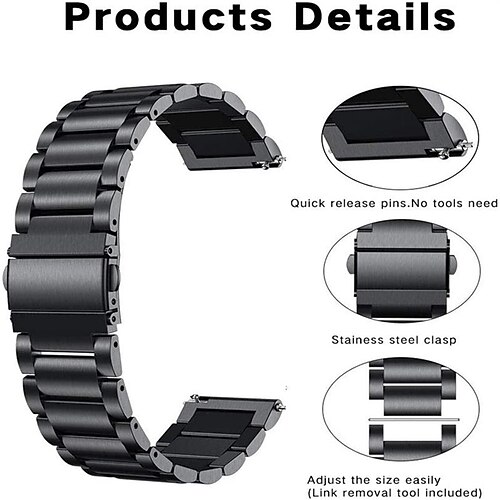 

1 pcs Smart Watch Band for Samsung Galaxy Garmin Watch 5 40/44MM Watch 5 Pro 45MM Forerunner 55/245/645/158 Instinct 2/2 Solar / Solar / Instinct Standard Forerunner 945/935/745 Watch 4 Classic