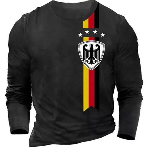 

Men's Running Shirt Long Sleeve Top Athletic Athleisure Breathable Moisture Wicking Soft Fitness Gym Workout Running Sportswear Activewear Eagle Black Green Yellow