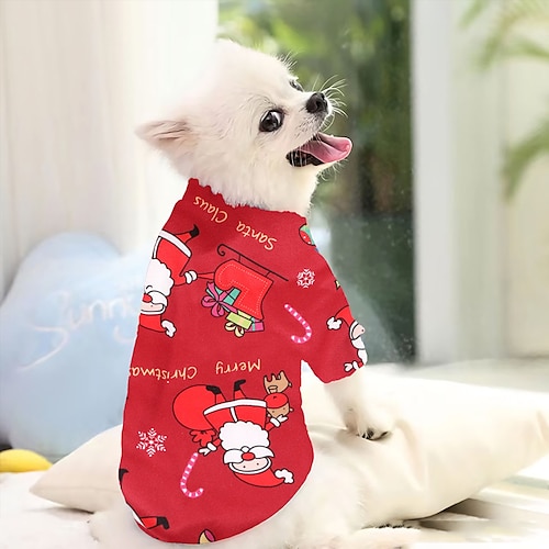 

Dog Cat Coat Santa Claus Adorable Stylish Ordinary Casual Daily Outdoor Casual Daily Winter Dog Clothes Puppy Clothes Dog Outfits Warm Green Red Costume for Girl and Boy Dog Cloth XS S M L XL XXL