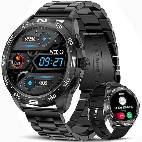 

Smart Watch for Men, Bluetooth Answer/Make Call/Voice Speaker, Fitness Tracker with Heart Rate Sleep Monitor, 1.32'' HD Full Touch Screen IP67 Waterproof Sports Smartwatch for Android iOS