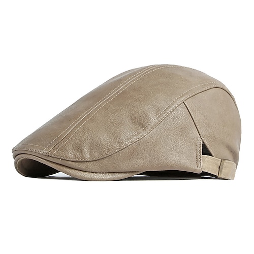 

Men's Hat Beret Hat Black Army Green Khaki Street Dailywear Weekend Adjustable Buckle Pure Color Portable Comfort Fashion