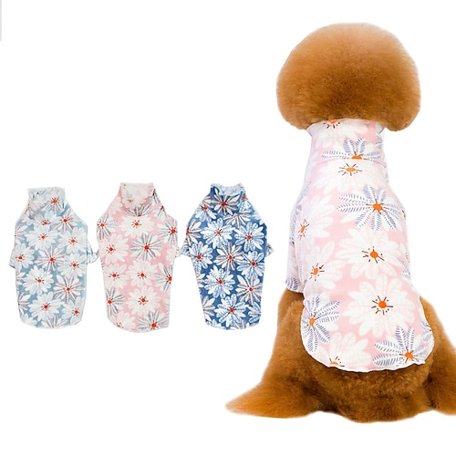 

Dog Cat Coat Printed Cute Stylish Flower Style Casual Daily Outdoor Casual Daily Winter Dog Clothes Puppy Clothes Dog Outfits Warm Blue Purple Pink Costume for Girl and Boy Dog Coral Fleece S M L XL