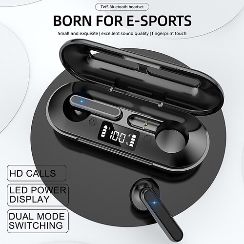 

V8 True Wireless Headphones TWS Earbuds Bluetooth5.0 Waterproof Noise cancellation Stereo for Apple Samsung Huawei Xiaomi MI Mobile Phone