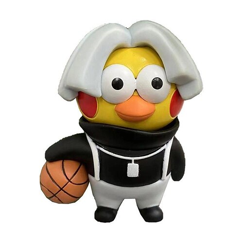 

Originality PVC Pop It Kawaii Chicken You Are Too Beautiful Basketball Model Cars Decoration Anime Figure Toy Halloween Gift