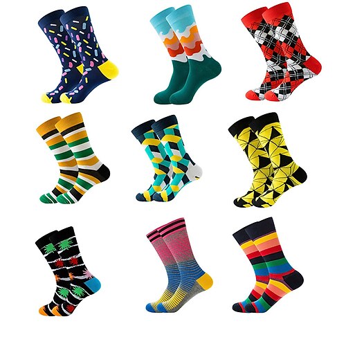 

Unisex Crew Socks Work Daily Holiday Animal Patterned Dot Flower Polyester Cotton Simple Casual Lolita Casual Cute Casual / Daily 1 Pair