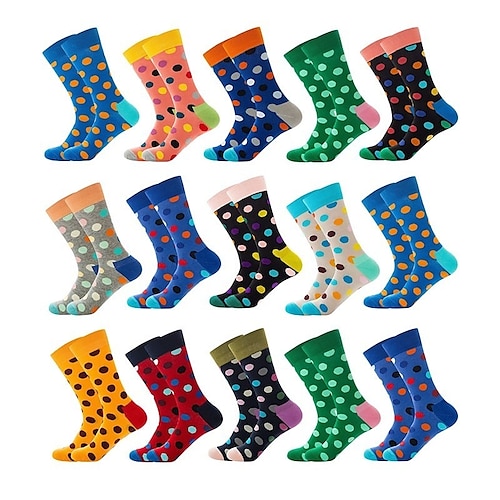 

Unisex Crew Socks Work Daily Holiday Dot Polyester Cotton Sporty Simple Casual Casual / Daily Convenient Sports 1 Pair