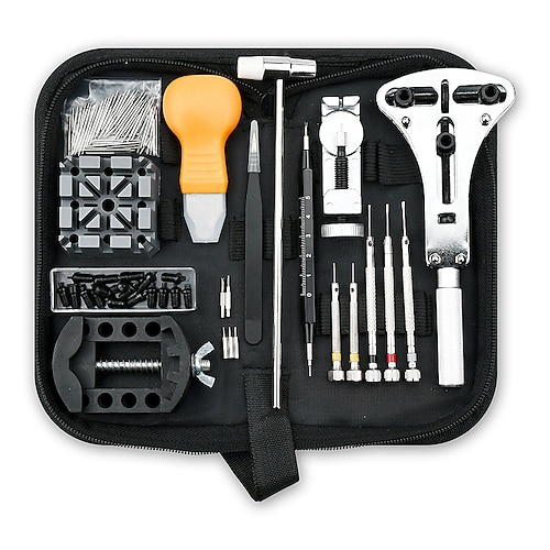 

144pcs Watch Repair Kit,Professional Watch Battery Replacement Tool, Watch Link & Back Removal Tool, Spring Bar Tool Set with Carrying Case