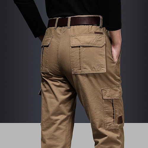 

Men's Cargo Pants Hiking Pants Trousers Work Pants Winter Outdoor Thermal Warm Windproof Breathable Quick Dry Pants / Trousers Bottoms ArmyGreen Blue Cotton Hunting Ski / Snowboard Fishing 29 30 31