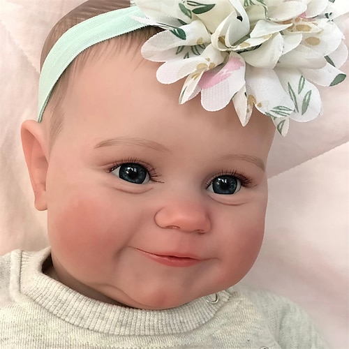 

20 inch 50CM full Body Silicone Reborn Baby Girl Doll Maddie High Quality Hand-made 3D Paint with Visible Veins Waterproof Bath Toy