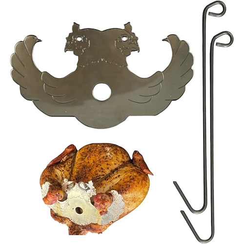 

Turbo Trusser Turkey,Chicken Truss Poultry Turkey Fryers Holder Rack - Truss Poultry for Ovens Smokers Roasters Grills Rotisseries Fryers Dishwasher Safe Grilling Gadget