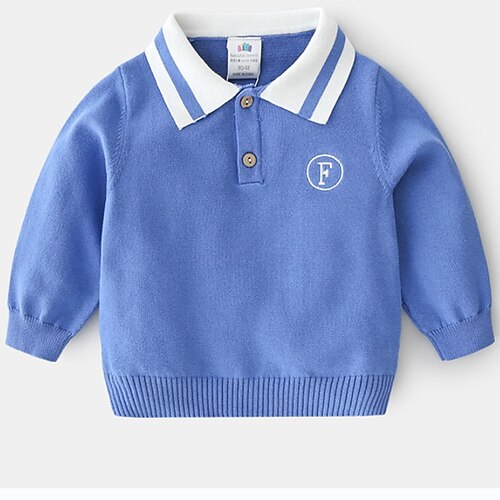 

Bambino (1-4 anni) Da ragazzo Felpa Tinta unica Manica lunga Esterno Adorabile Blu Inverno Vestiti 7-13 anni / Autunno
