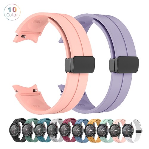 

1 pcs Smart Watch Band for Samsung Galaxy Watch 5 40/44MM Watch 5 Pro 45MM Watch 4 Classic 42/46mm Watch 4 40/44mm 20mm Silicone Smartwatch Strap Waterproof Adjustable Breathable Sport Band