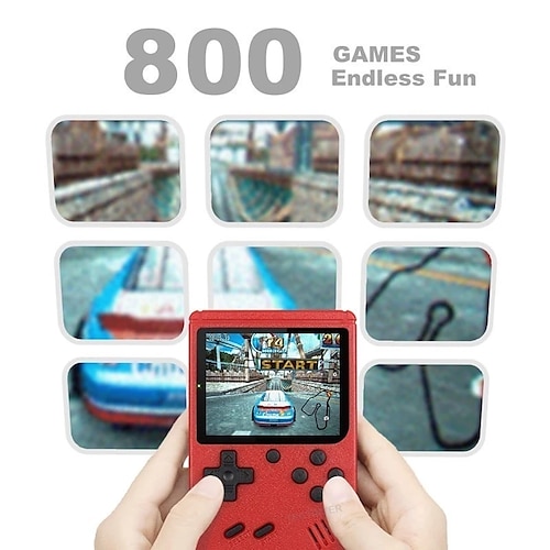 

800 IN 1 Retro Video Singles Game Console Handheld Game Player Portable Pocket TV Game Console AV Out Mini Handheld Player for Kids Gift