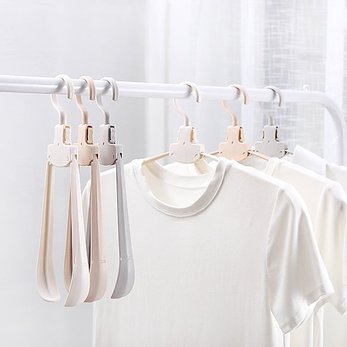 

Travel folding hangers for business trips hotel travel multi-purpose compact drying racks portable sock clips 10Pcs