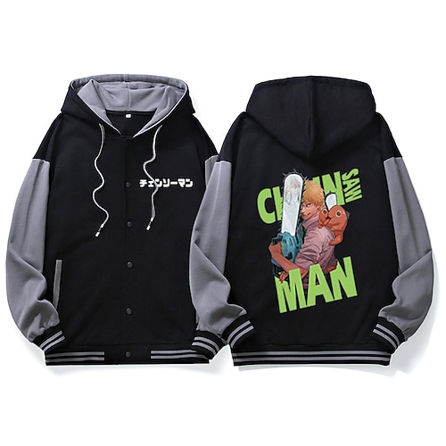 

Inspired by Chainsaw Man Power Denji Hayakawa Aki Cartoon Manga Outerwear Anime Graphic Outerwear For Men's Women's Unisex Adults' Hot Stamping 100% Polyester