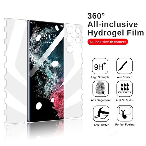 

360 Full Cover Butterfly Hydrogel Film For Samsung Galaxy S22 Ultra 5G HD Screen Protector For Samsung S22 plus s22 S22Ultra