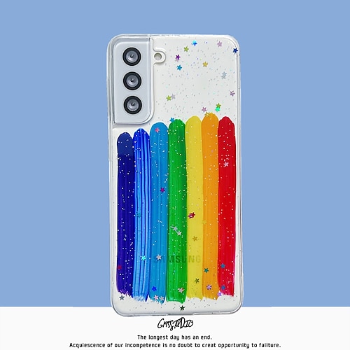 

Phone Case For Samsung Galaxy Back Cover A73 A53 A33 S22 Ultra Plus S21 FE S20 A72 A52 Note 20 Ultra S10 S10 Plus Note 10 Note 10 Plus A71 Translucent Full Body Protective Glitter Shine Glitter Shine