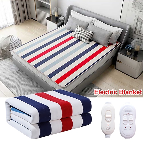 

Electric Heated Blanket Double Thermal Blanket 110V-220V Adjustable Warmer Thicker Heating Blanket Thermostat Carpet For Double Body Winter Warmer Sheets Electric Mattress
