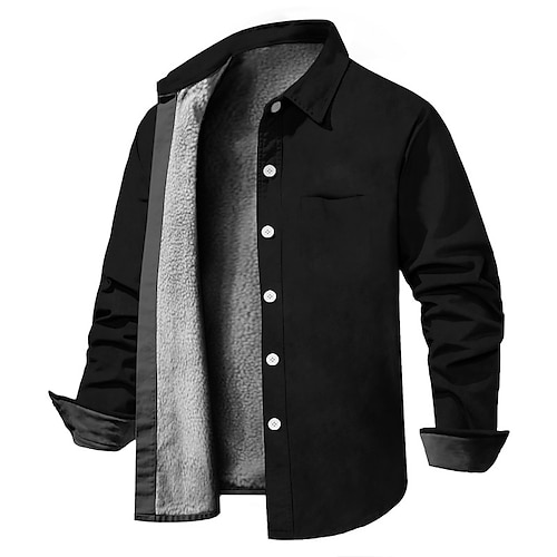 

Men's Shirt Solid Colored Turndown Green Black Blue Wine Light Brown 3D Print Outdoor Street Long Sleeve Button-Down Clothing Apparel Fashion Designer Casual Soft