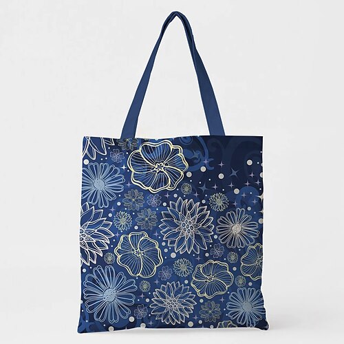 

Unisex Tote 3D Oxfordtøj Daglig I-byen-tøj Tryk 3D Marineblå Blå
