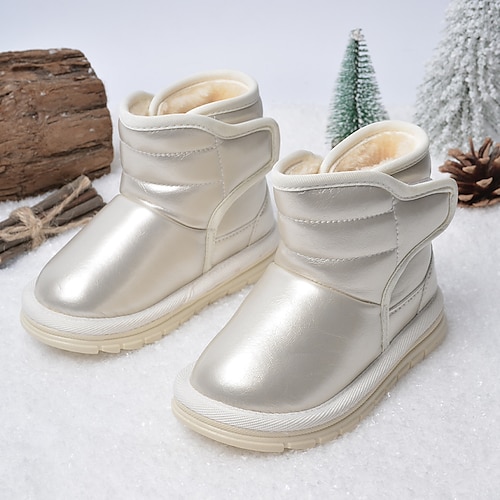 

Garçon Fille Bottes du quotidien Casual Bottes de neige Doublure fluff Polyuréthane Etanche Ne glisse pas Chaussures d'école Petits enfants (4-7 ans) Casual du quotidien Marche Extérieur Scotch